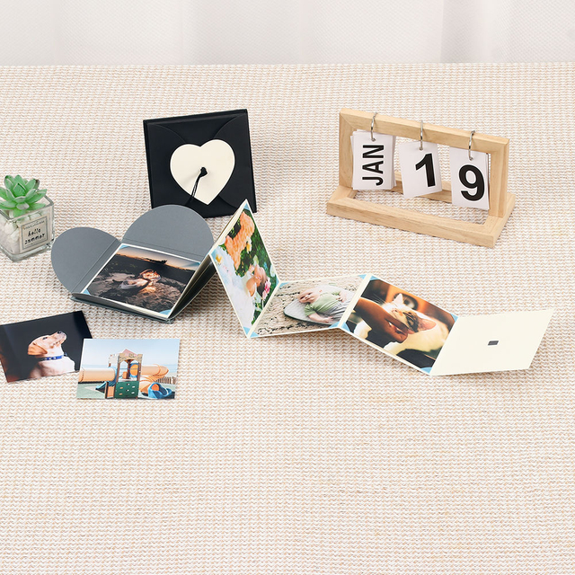 ألبوم قابلة للطي ألبوم مخصص شعار بالجملة Polaroid Slip-in Paper Paper Hand Forgues Birthday Printing 1000pcs