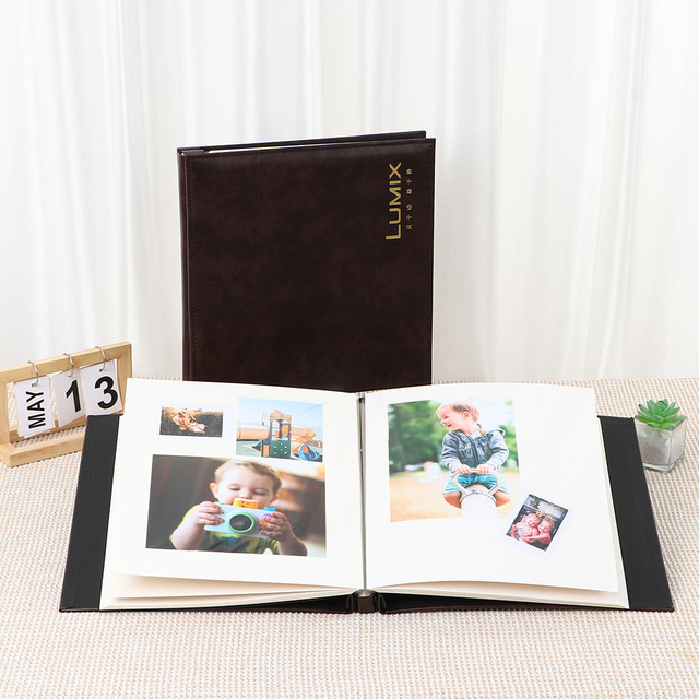 Gholesale OEM مخصص الشعار 4x6 صورة DIY PU الجلدية الغلاف المسمار الألبوم الألبوم ذاتي الزفاف عائلة Baby Family Book