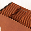 الشعار المخصص بالجملة A4 الحجم 21 جيب Kraft Paper Folder Folder Folder School Bag Bag Wallet Document Organizer Office Offic