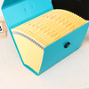 OEM Custom Logo 19-Pocket A4 Adsivanding Cordion مربع ملفات مع مقبض مستندات منظم شركة Office Office Use School