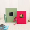 OEM مخصص 4x6 Slip-in Explosion Photo Photo Abrum Closure مع النافذة الأمامية لتخرج عيد ميلاد عائلة ومناسبات الزفاف