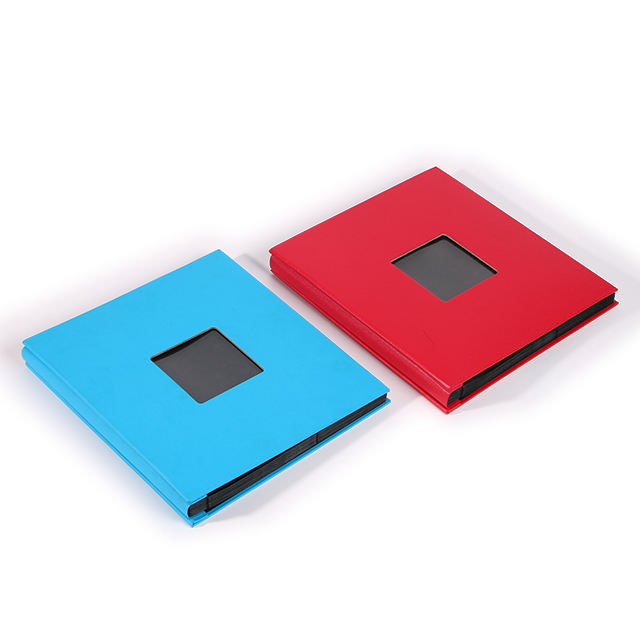 ألبوم صور غلاف ملون مع 500 تصميم نافذة الجيب لصور الزفاف DIY Slip-in Logo Printing Baby 2 Color