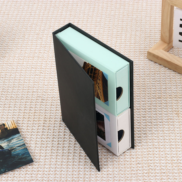 شعار العميل بالجملة 4x6 5x7 مربع تخزين ملون الورق الورق الورق المقوى على غرار ألبوم صور زفاف