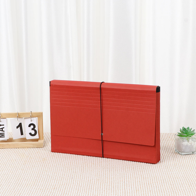 21 جيب A4 SIZE SCHOL SCHOOL FILDINGER INTERIZER Wallet Forming Folder Folder Custom Kraft Paper Rubber Band Document