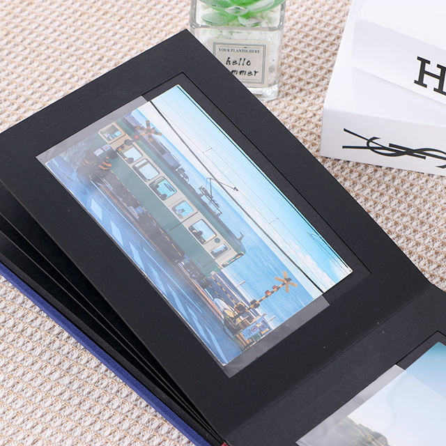 ألبوم DIY Slip-in Photo Logo Logo و Cloth Linen Cover for Wedding Baby Family Photos Paper Material Window