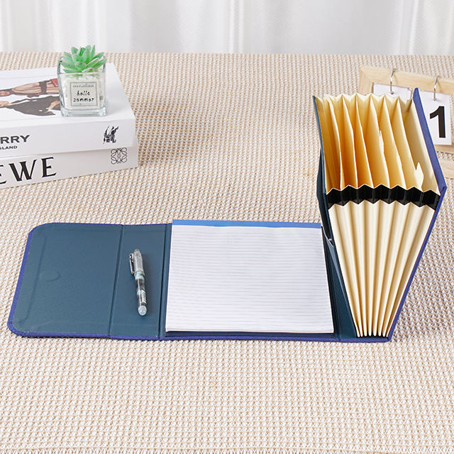 A5 حجم أكورديون مجلد مجلد القرطاسية المدارس قرطاسية مصنوعة من مواد ورقة دفتر للاستخدام اليومي حقيبة مجلدات الملفات