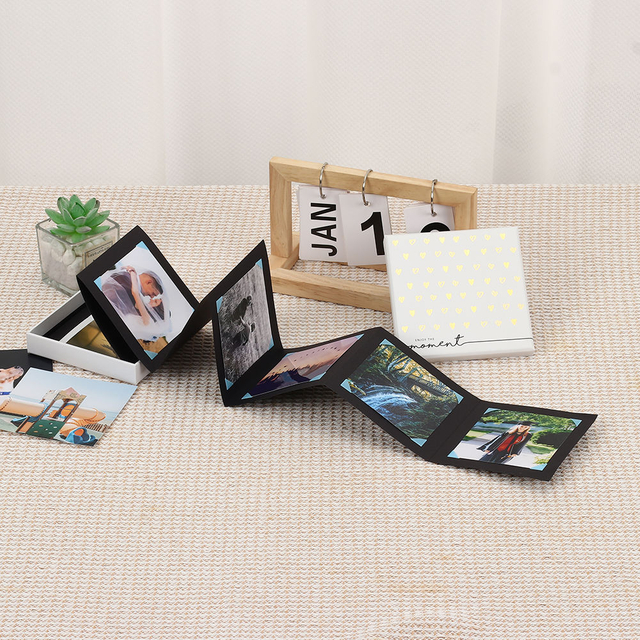 الشعار المخصص بالجملة Polaroid Polloy Accordion Photo Photo Box Colorful Clتم