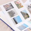 ألبوم 6x4 DIY Slip-in Photo Clotulfulluter Cloth Linen Cover مع نافذة أمامية لحفل زفاف صور عائلة