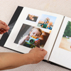 OEM مخصص 4x6 صورة DIY PU الجلدية غطاء سجل القصاصات ذاتيا لذيذ الألبوم ملونة زفاف طفل عائلة