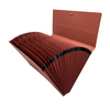شعار مخصص 21 جيب Kraft Paper File Cordion Folder A4 Size School Bag Wallet Fresternizer Rubber Band Filing