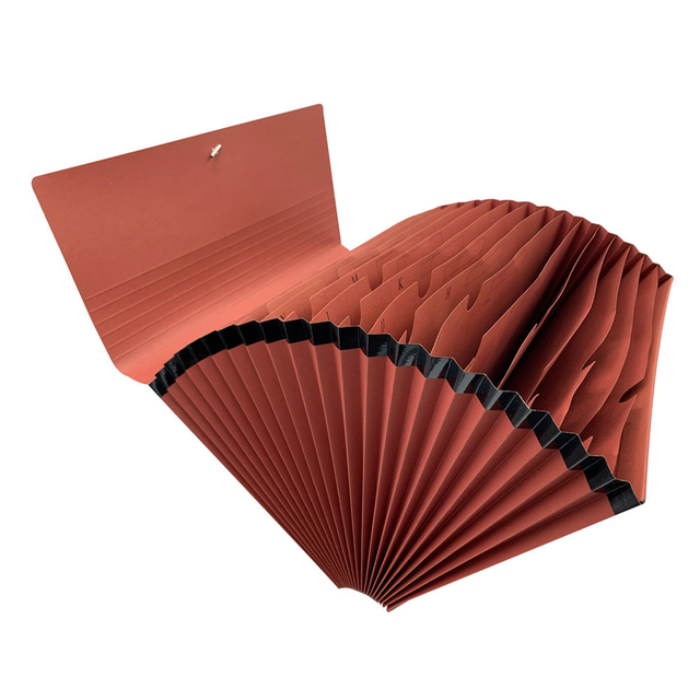 شعار مخصص A4 الحجم 21 جيب Kraft Paper Corrigion مجلد ملف مع منظم تقديم حقيبة مدرسية مطاطية الفرقة