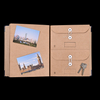 OEM مخصص منظم مستندات الورقة في حالة ذهابي Binder Kraft Paper للتسجيل ملف صور المعلومات الشخصية