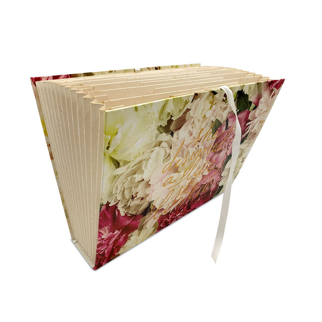 قابلة للتخصيص 13 جيوب توسيع نطاق ملف كورديون مربع ملون أزياء أزياء A4 Paper Organizer School File