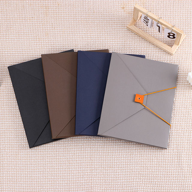 مجلد Duplex Folder A4 Size الأنيق مصنوعة من الورق المقوى ومغلقة مع مرونة في ملف توسيع الألوان المتناقض