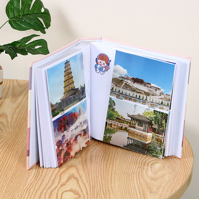 مخصص للجملة المخصصة للطباعة الملونة غلاف فوتوغرام ألبوم زفاف تخرج الطفل مع ملزمة مثالية