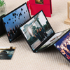 OEM مخصص 4x6 Slip-in Explosion Photo Photo Abrum Closure مع النافذة الأمامية لتخرج عيد ميلاد عائلة ومناسبات الزفاف