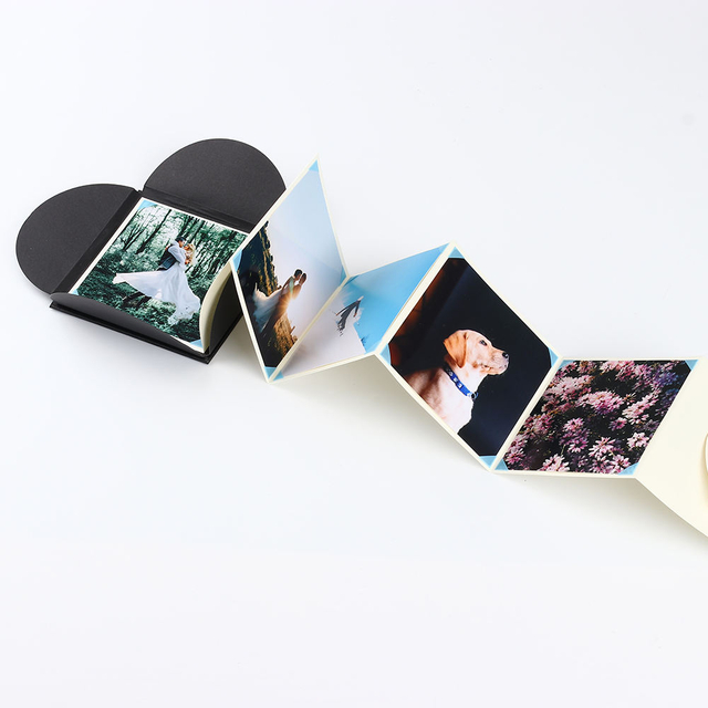 ألبوم قابلة للطي ألبوم مخصص شعار بالجملة Polaroid Slip-in Paper Paper Hand Forgues Birthday Printing 1000pcs