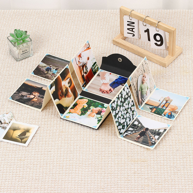 Wholesale OEM مخصص الشعار Polaroid Slip-in Hard Cardboard Photo Photo Book Book Closure Baby Wedding Onther