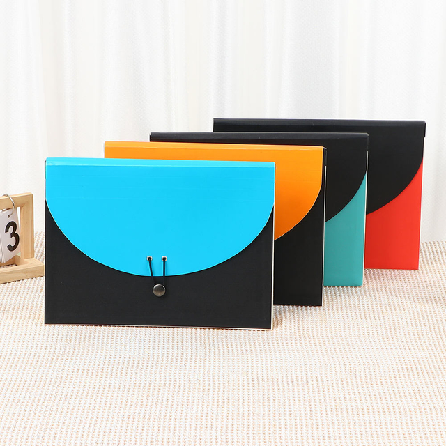 شعار مخصص 7 جيوب منظم ملفات الحجم A4 توسيع نطاق وثيقة مكتب أوكورديون.