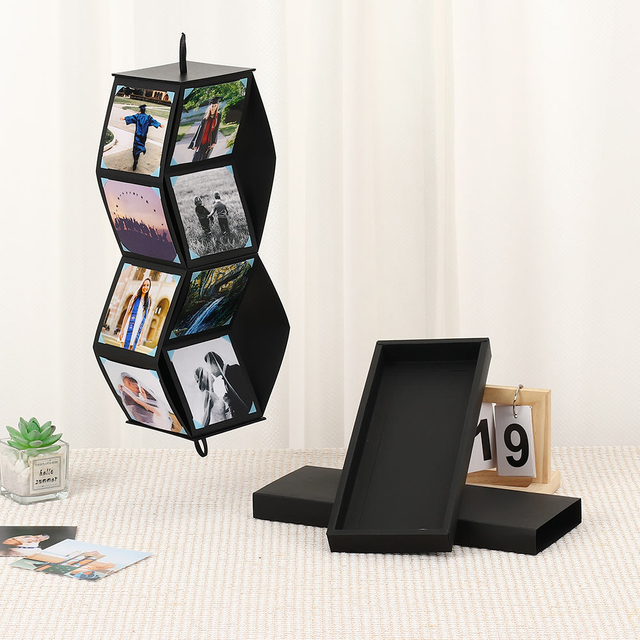 شعار العميل ألبوم صور الانفجار المنبثقة بالجملة لـ 16 صورة بتنسيق 10x10 مصنوع من ورق كرتون عالي الجودة