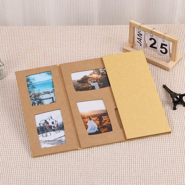 شعار مخصص DIY تخرج التخرج إطار مواد الورق الملونة 6x4 4x6 قطعة قماش الكتان ألبوم صورة ألبوم صورة