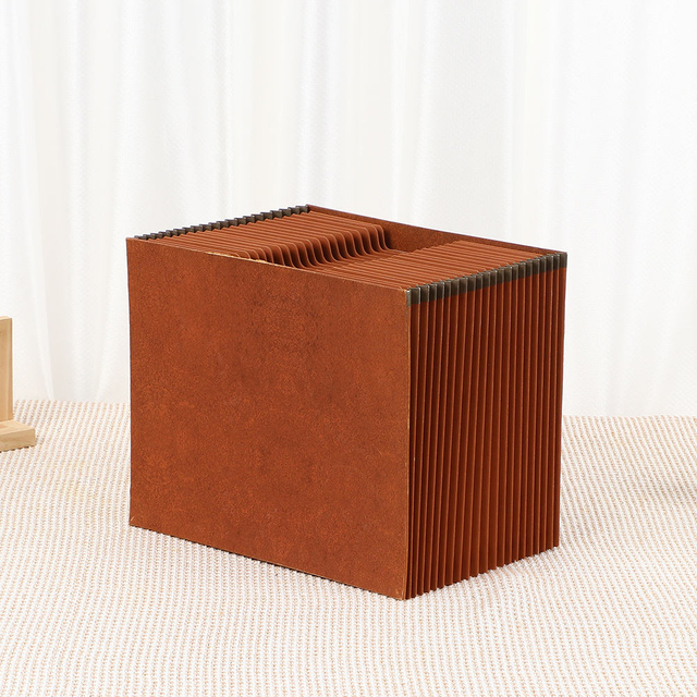 الشعار المخصص بالجملة A4 الحجم 21 جيب Kraft Paper Paper Folder Folder Folder Bag Wallet Morting Organizer Office Office Office Use School