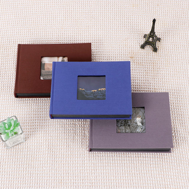 DIY Slip-in Photo Paper Material Front Window 6x4 4x6 Clotful Cloth Linen Cover Cover for Wedding Baby Family Photo Book