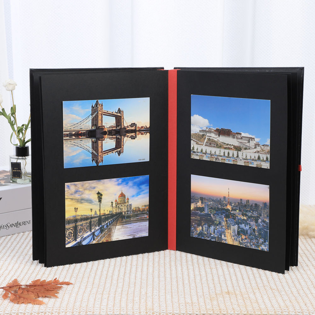 OEM DIY ألبوم ألبوم مخصص لتصميم طي ملونون توقيعات أعمال الاحتفالات-زفاف أعياد ميلاد الورق من الورق المقوى