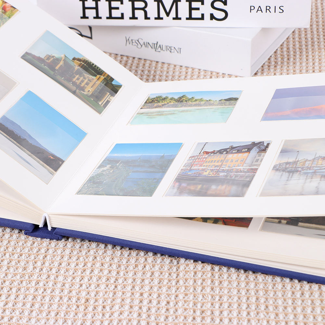 عالي الجودة DIY قماش الكتان النسيج 6 × 4 النافذة الأمامية ملونة زفاف عائلة عائلي الألبوم كتاب الإغلاق-wholesale