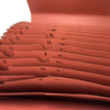 الشعار المخصص بالجملة A4 حجم 21 جيب Kraft Paper Paper Filed مع منظم ملف مستندات المدارس المطاطية