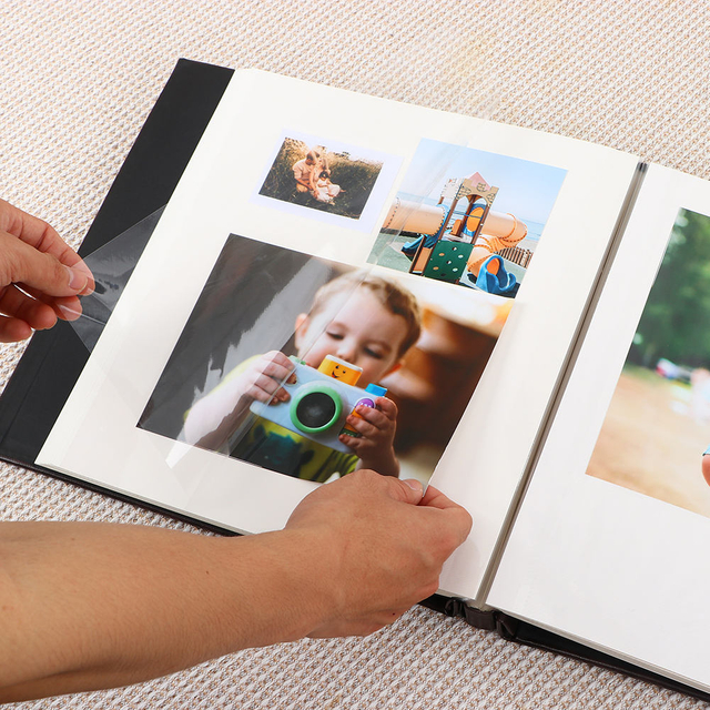 OEM مخصصة الشعار 4x6 صورة DIY PU الجلدية الغلاف لذاته غير ملصقة الألبوم الزفاف عائلة عائلة BIRDAY BOOK KPOP
